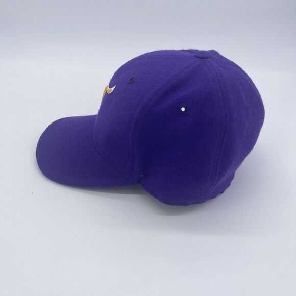 Nike Vintage 90s Minnesota Vikings Hat Baseball Cap Fitted 7 3/8 Purple - Picture 3 of 6